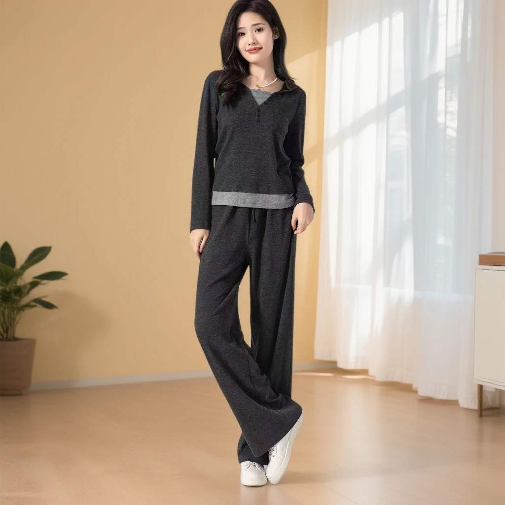 629#【木兮兮专属】2025年秋冬季新款气质修身时尚休闲百搭套装女