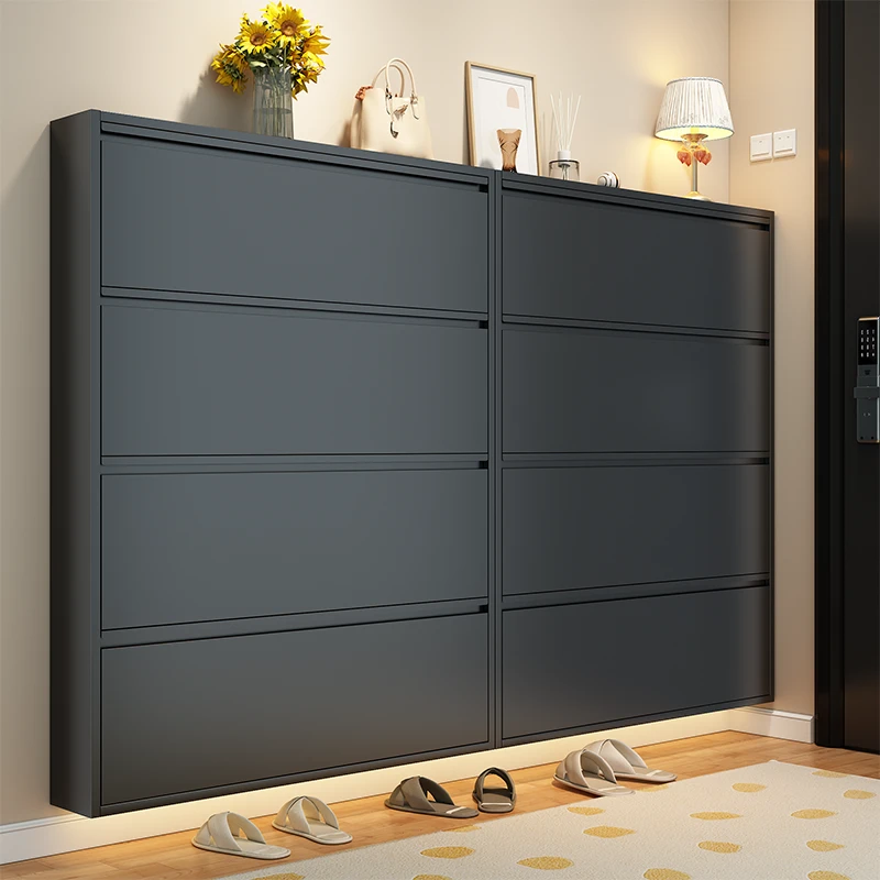 新款鞋柜翻斗式超薄入户门口走廊玄关靠墙简约家用隐形收纳小鞋架