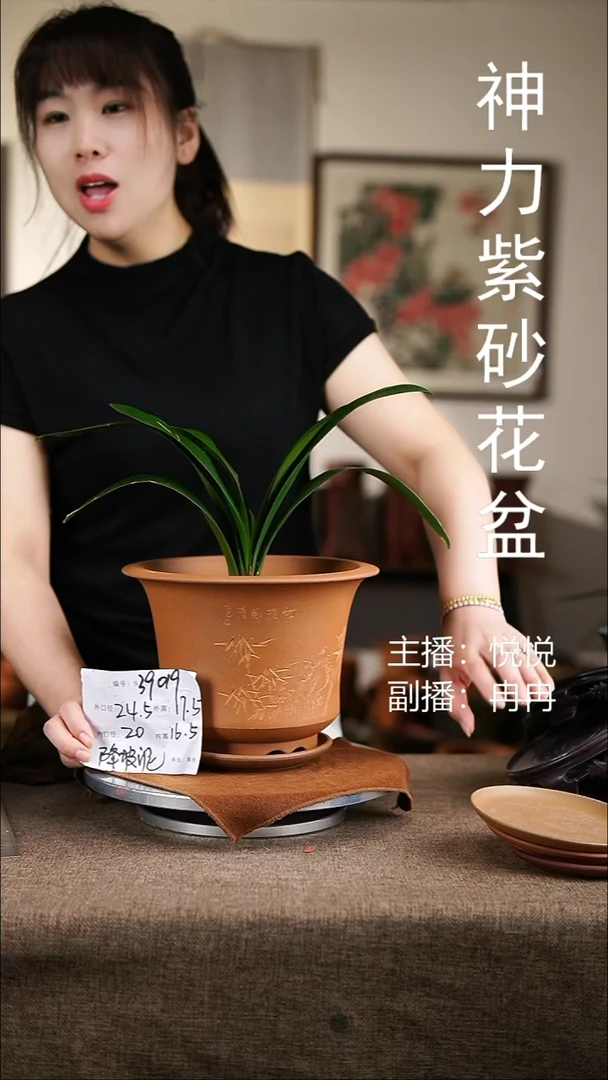 紫砂花盆紫砂花盆39019+z