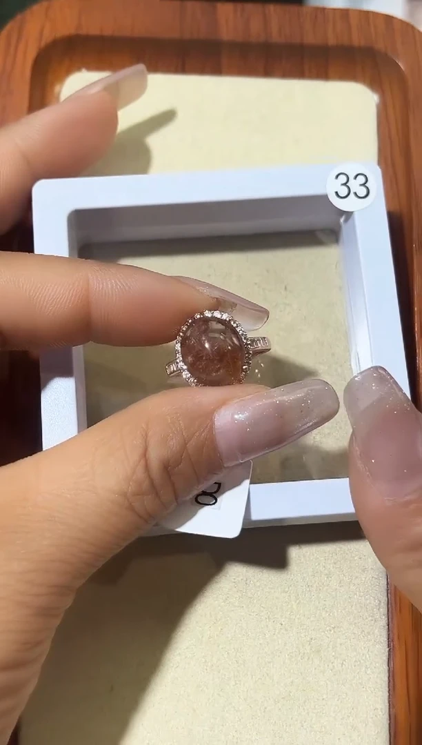 【闪购商品】水晶戒指银S925镶嵌定制