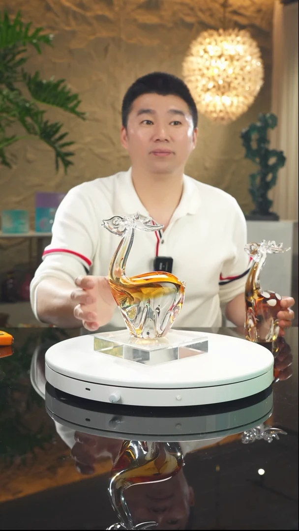 【闪购商品】瓷片福利琥珀鹿摆件