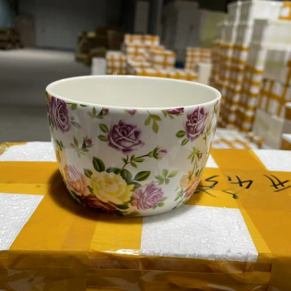 两只保鲜碗（小花盆）5英寸高颜值清仓吃饭碗餐具