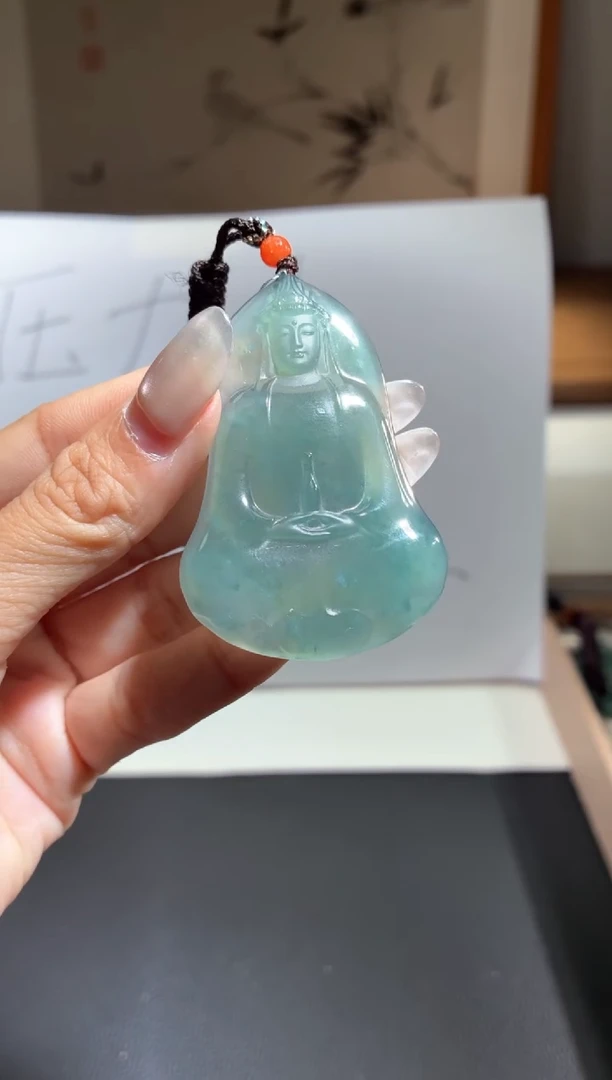 吊坠(不含链)未镶嵌翡翠观音