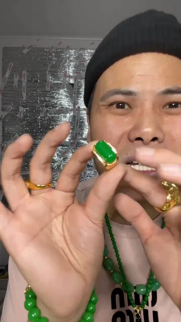 翡翠戒指未镶嵌【小伍珠宝】高端马鞍戒
