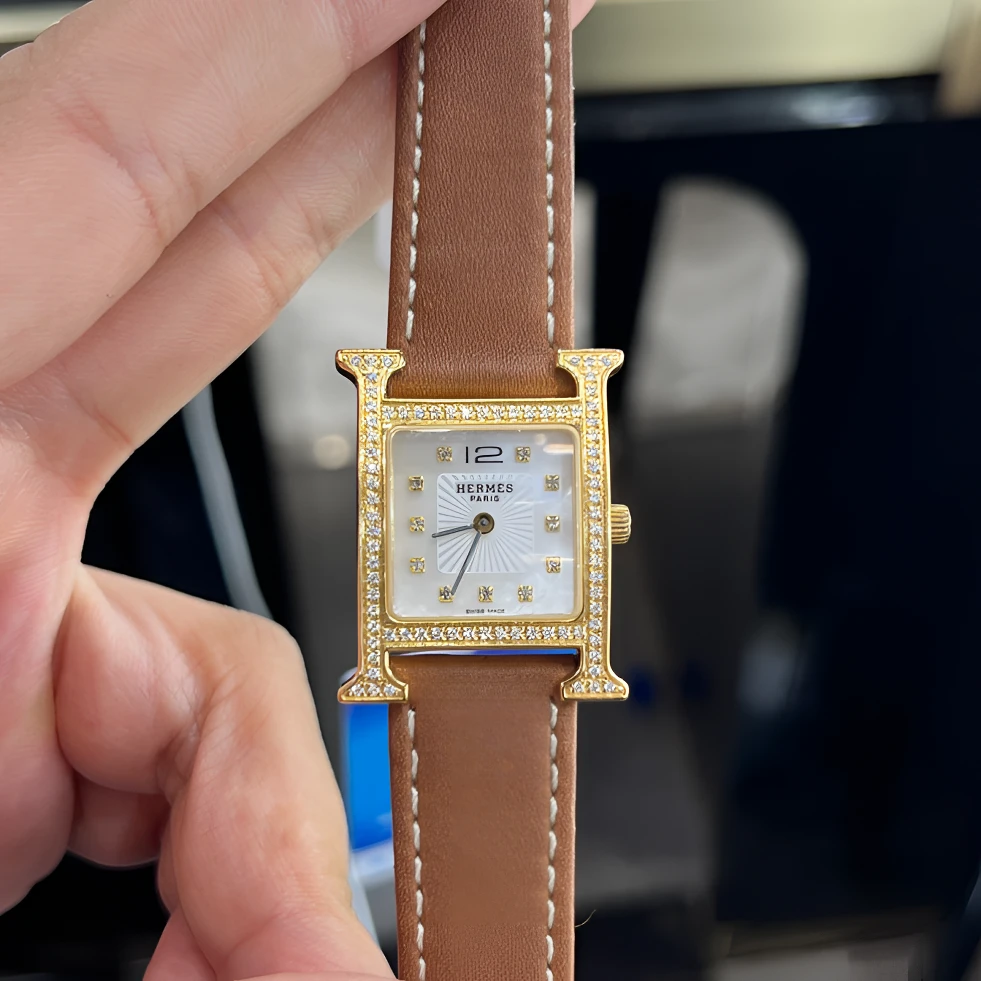 99新 Hermes/爱马仕 石英腕表后钻 21mm/公价85999/jm3238