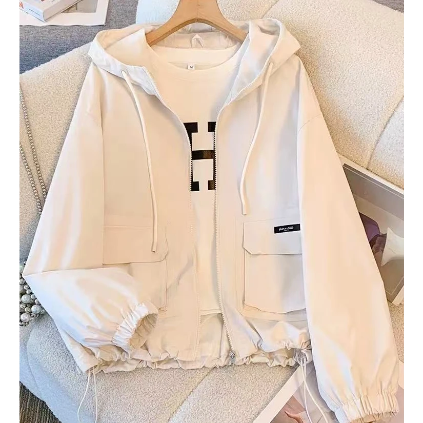 7015款高级感工装短款外套休闲女装春季韩版春季外套女宽松