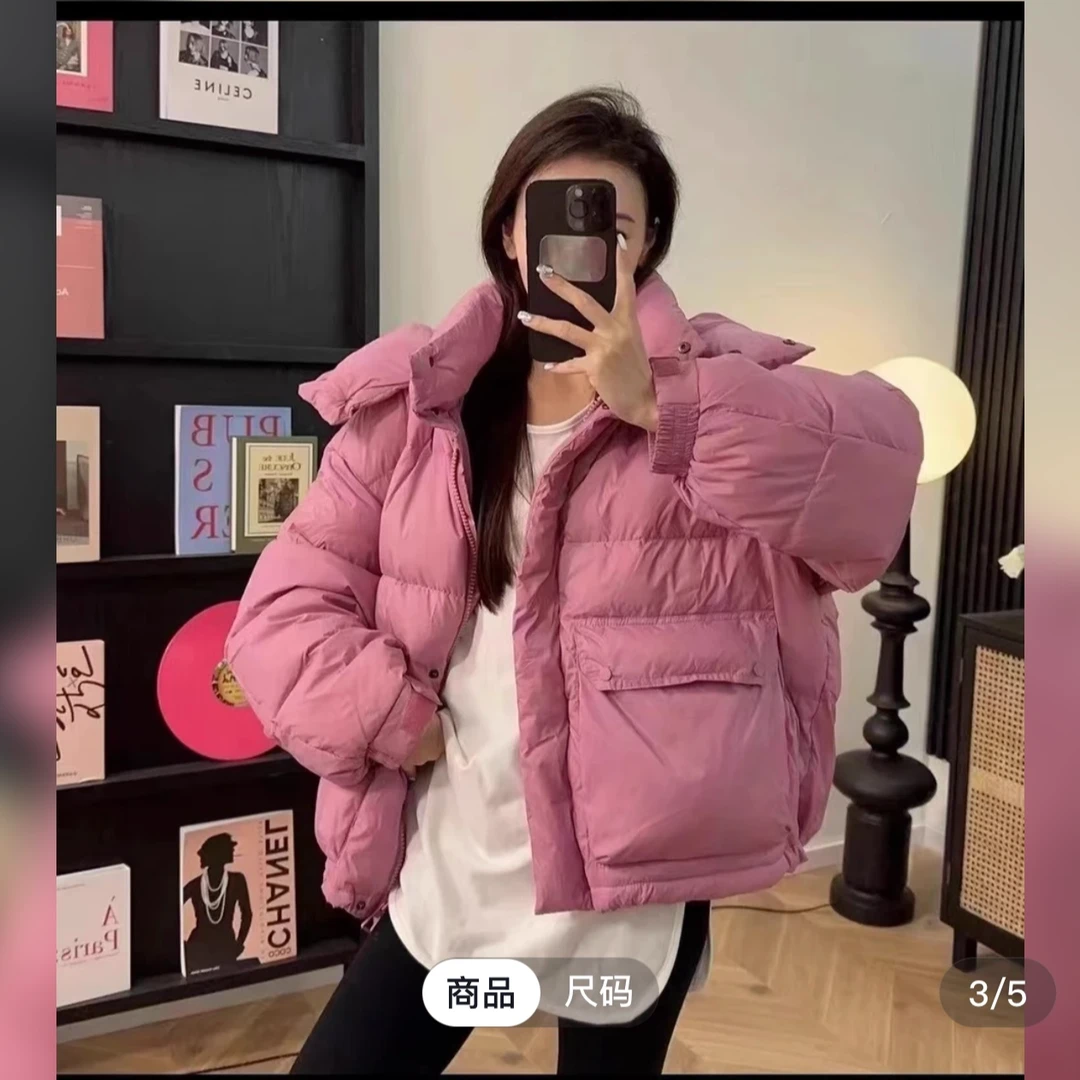 千贝斯气质短款时尚休闲百搭连帽宽松韩版气质短款时尚