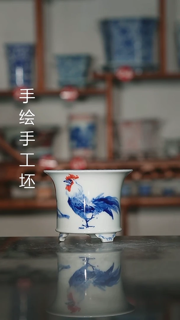 墨奈手绘内口6.5高6.5深左右