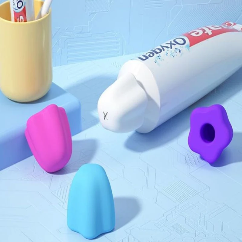 【新店专享】儿童免盖牙膏帽自封口挤牙膏神器清洁牙膏盖