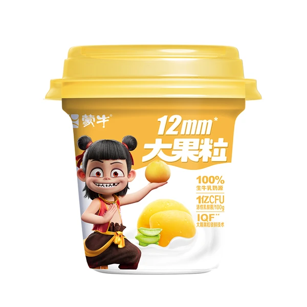 【哪吒联名款】蒙牛大果粒芦荟+黄桃酸奶 260g