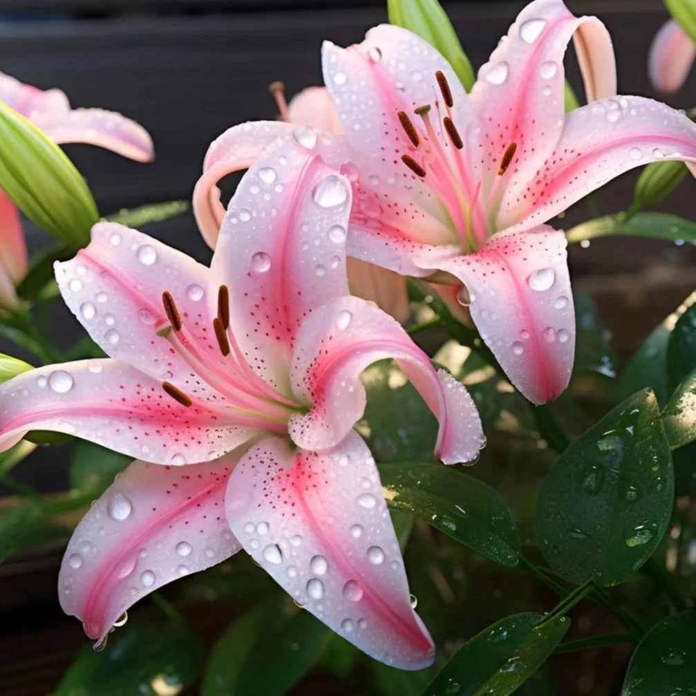 （罗迪）百合  香水百合 花语 忠贞 高雅 东北基地直发顺丰包邮