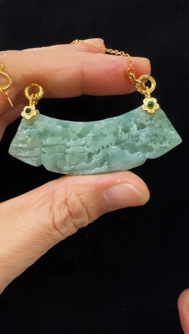 颈饰未镶嵌翡翠国风