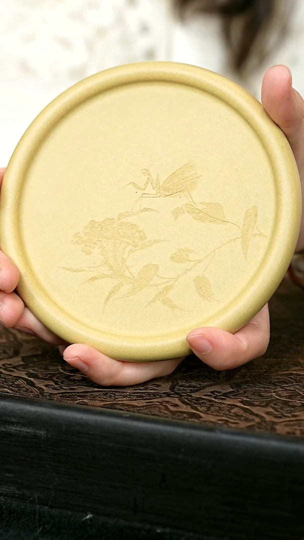 茶壶紫砂段泥壶承 一物见春