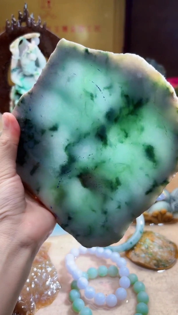 未镶嵌挂件翡翠A货柠优5748