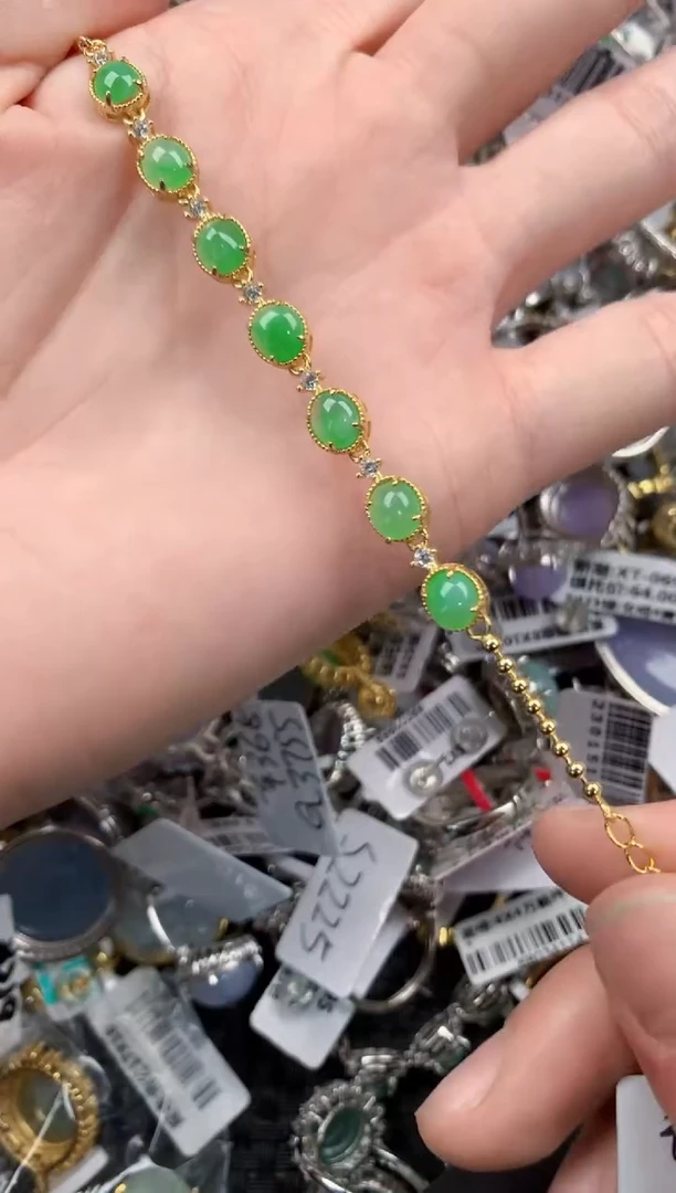 银S925镶嵌戒指翡翠333           1