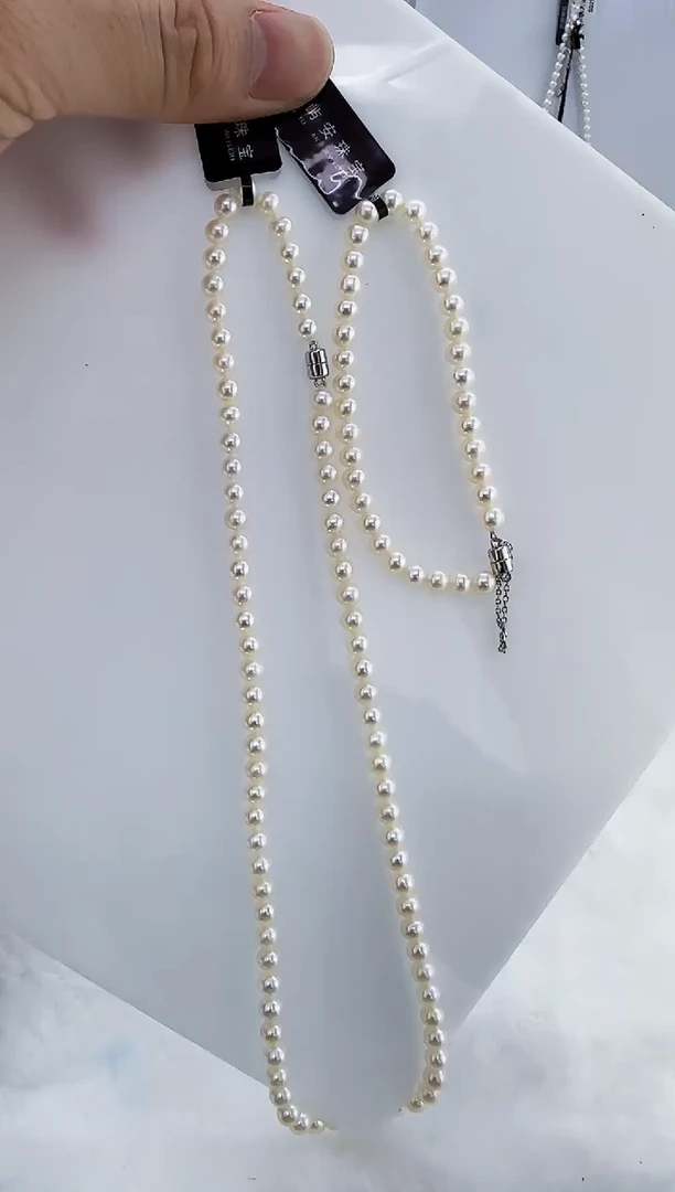 未镶嵌淡水珍珠DA珍珠项链+手链5-6 a792