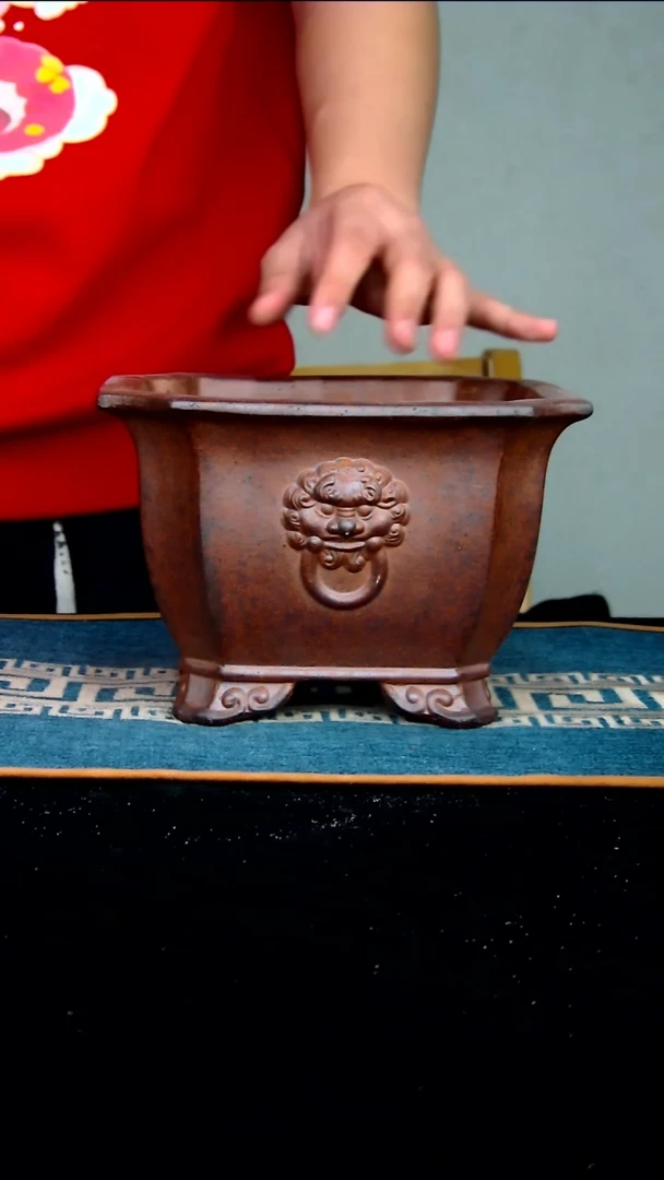 【闪购商品】紫砂花盆17*11.5内径紫砂花盆