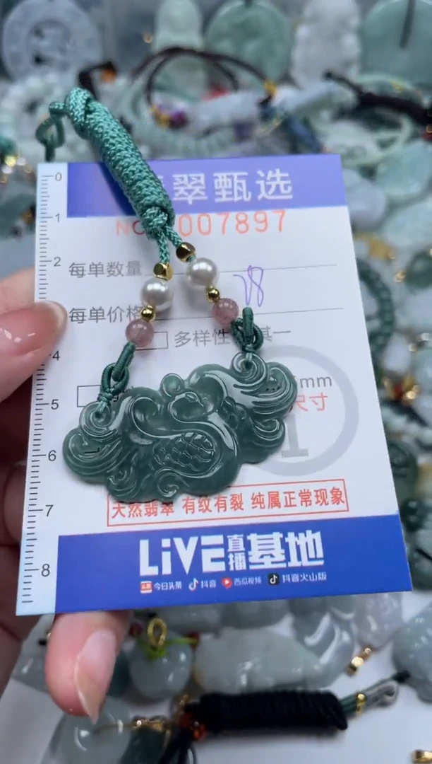 翡翠未镶嵌颈饰00..7897