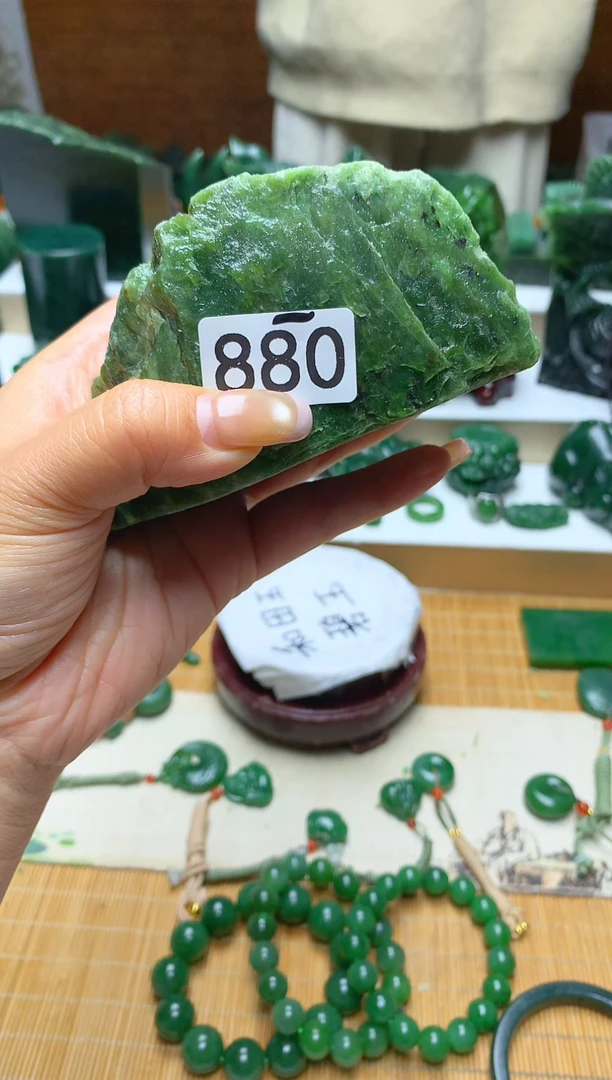 未镶嵌和田玉珠宝半成品4