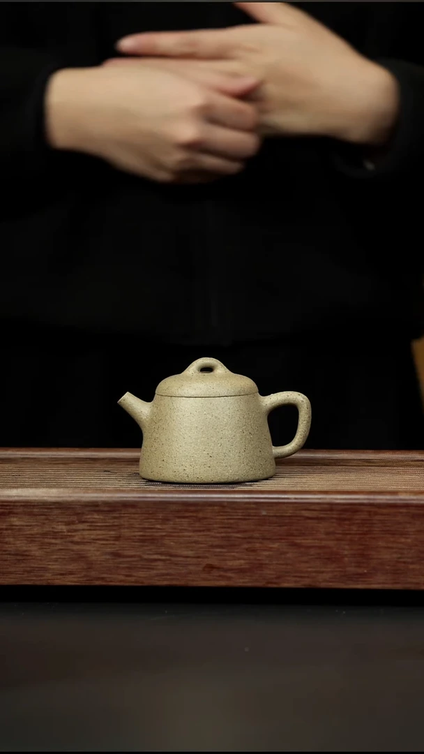 茶壶紫砂手磨青降坡 秦钟 120左右