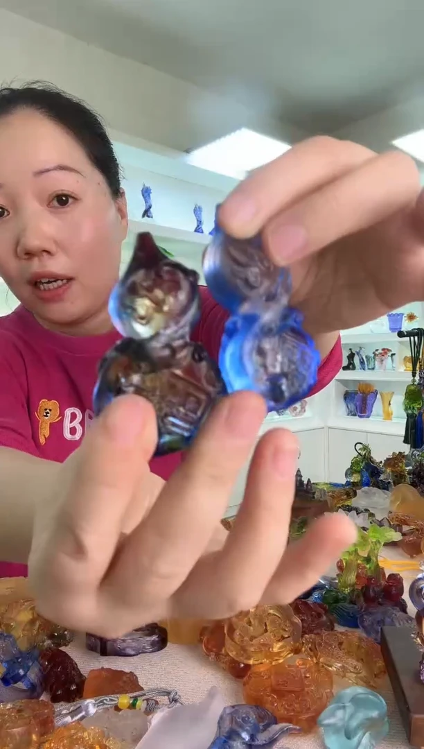手工艺品琉璃葫芦两个
