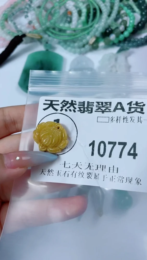 翡翠未镶嵌颈饰10774