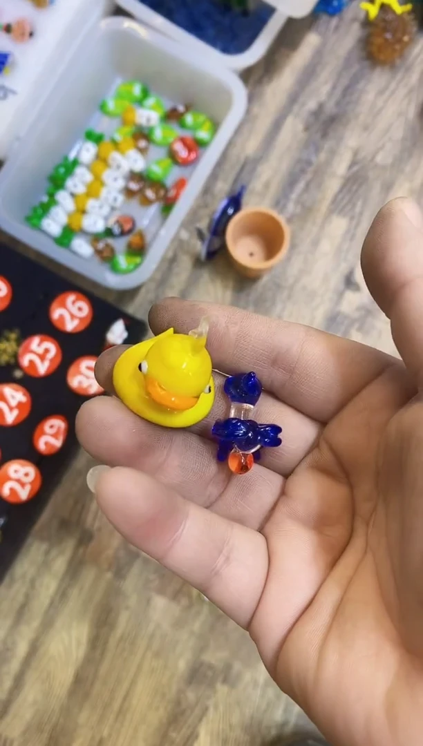 【闪购商品】琉璃手工艺品小狗+小黄鸭