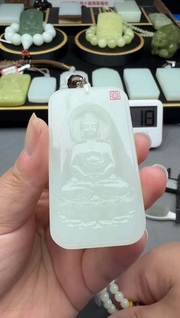 颈饰未镶嵌和田玉浪*4