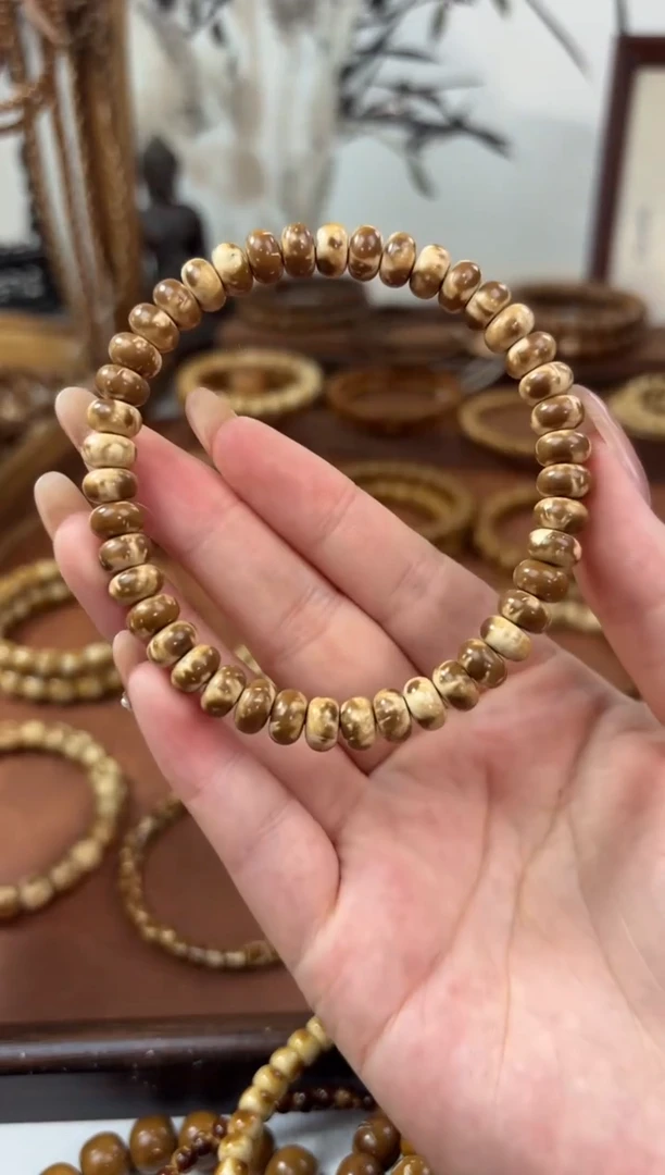 手串紫金鼠8*5纯肉实心紫金鼠红皮算盘福利