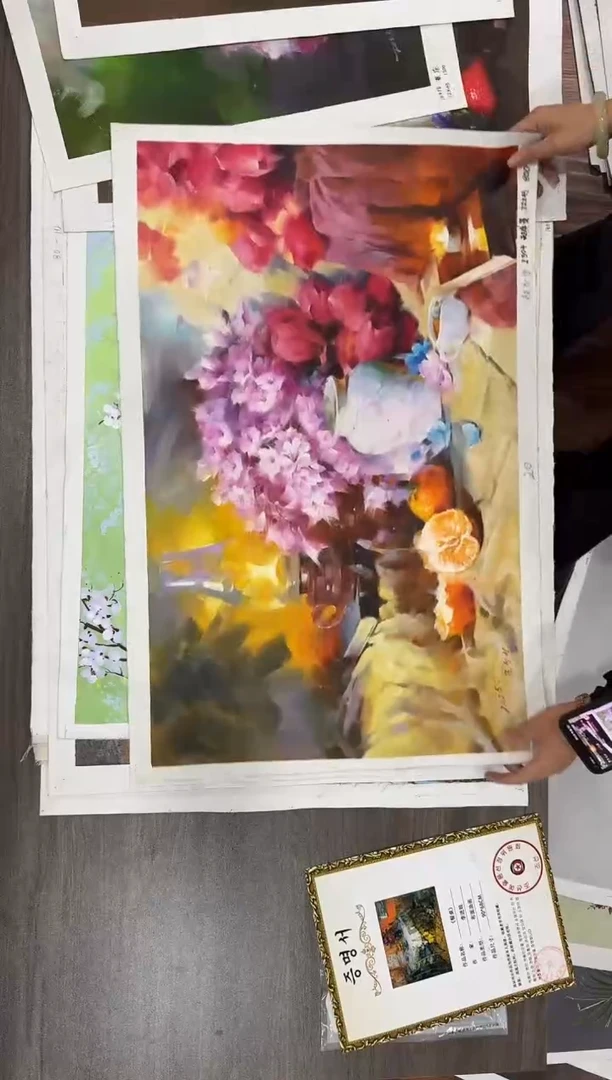 油画【61号】约50*70cm丨朝鲜原创纯手绘孤品油画丨顺丰包邮