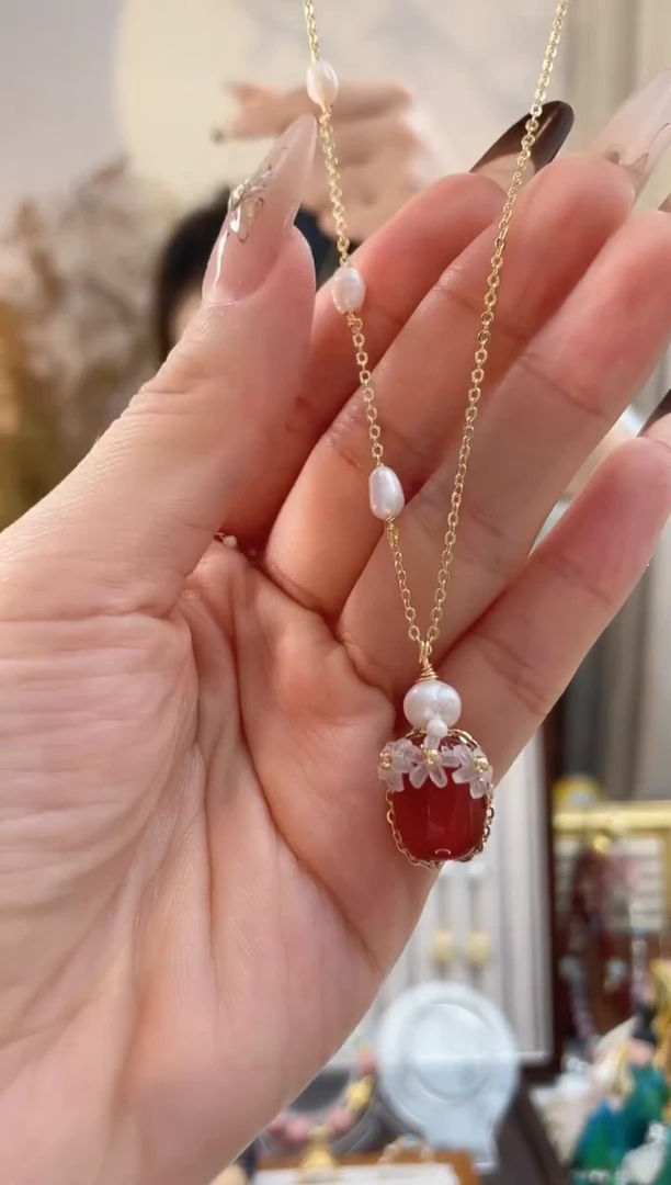 铜合金无铜合金无红玫瑰项链