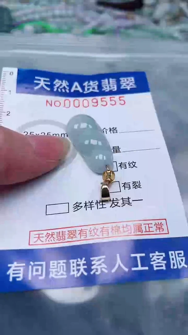 翡翠未镶嵌吊坠(不含链)1