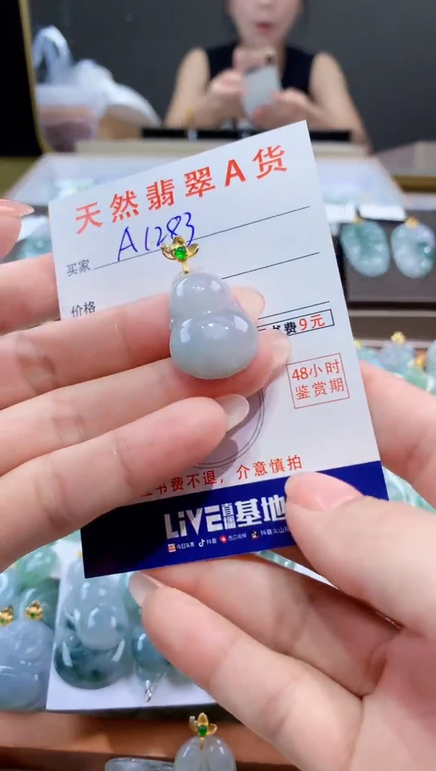 颈饰未镶嵌翡翠天然翡翠A货挂件