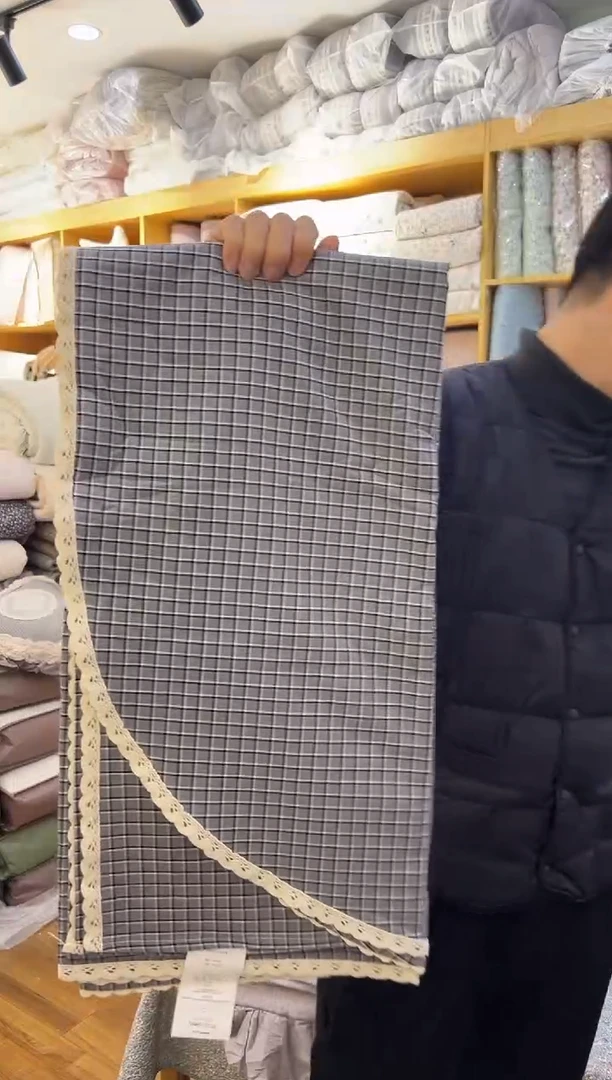 棉灰格子床单    55