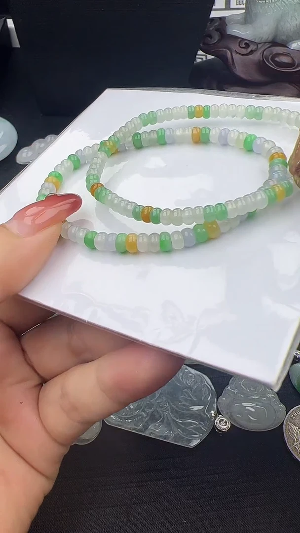 未镶嵌手串翡翠小米珠手串