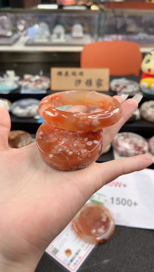 未镶嵌手镯石英质玉贪*蛇55圈口（赠品镯心）s9651