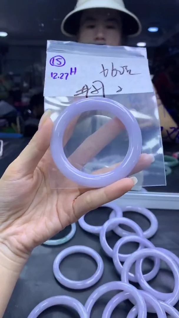 未镶嵌定制翡翠15手镯57纹+660元+拍一发一