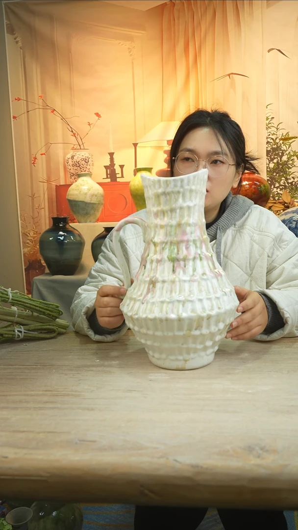 高35口12高温陶瓷花瓶花器