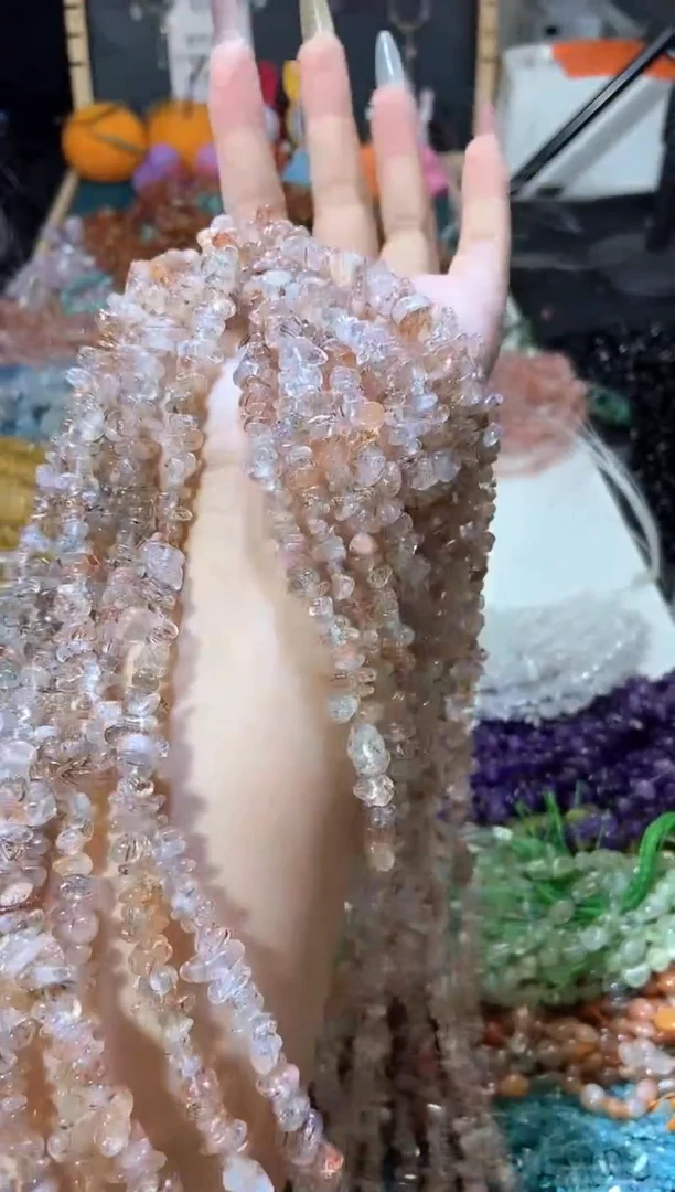 水晶珠宝半成品未镶嵌黑金超七