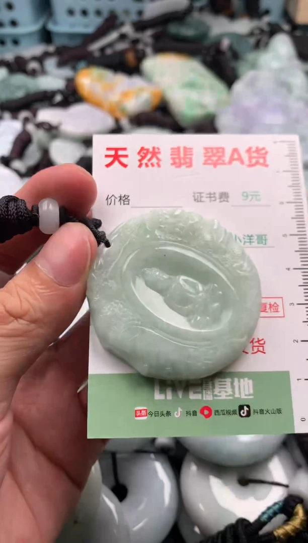 翡翠未镶嵌吊坠(不含链)1