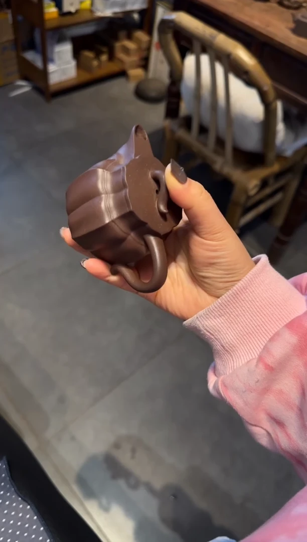 【闪购商品】紫砂茶壶鸣远菱花