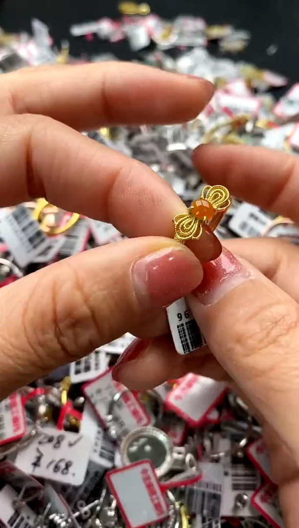 【闪购商品】翡翠戒指银S925镶嵌777777777   5