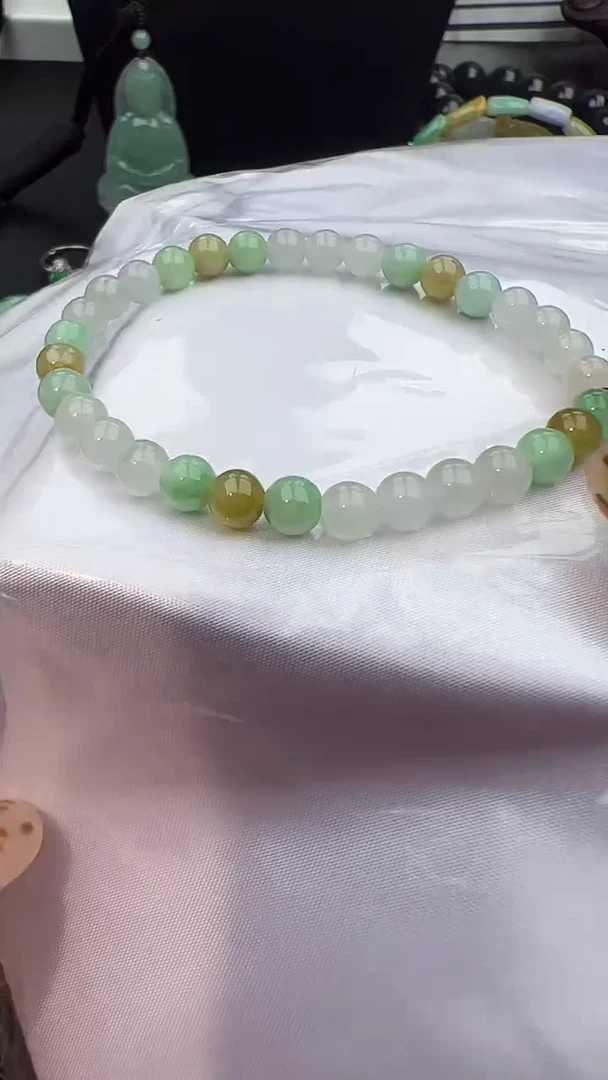 未镶嵌手串翡翠玉珠手串