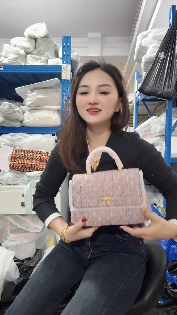 山羊皮（革）珊瑚店清斜挎包真皮包时尚百搭包包