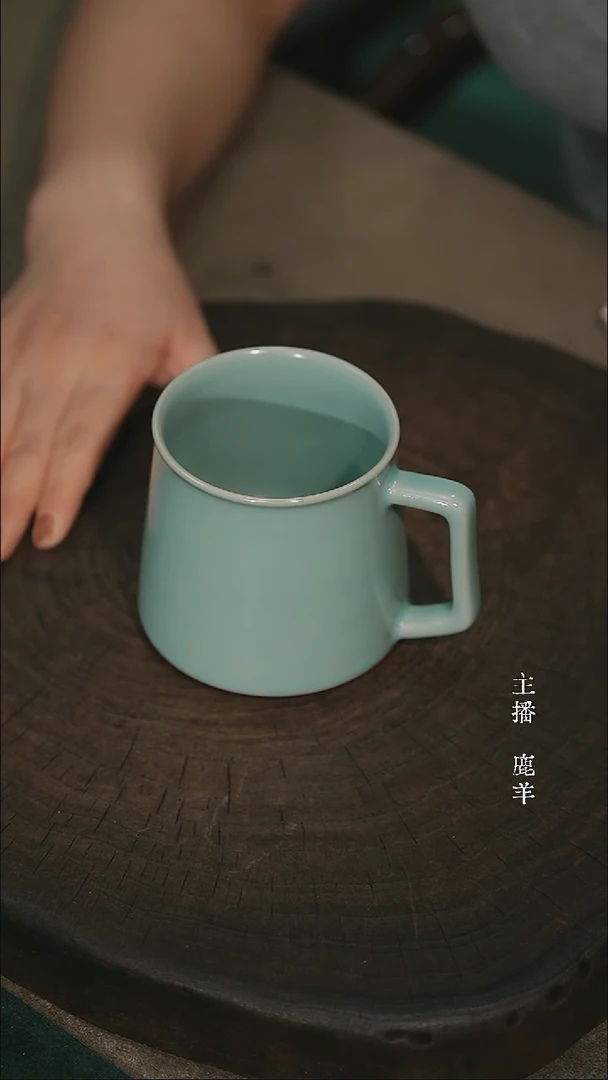 咖啡杯-汝瓷张海英-羊
