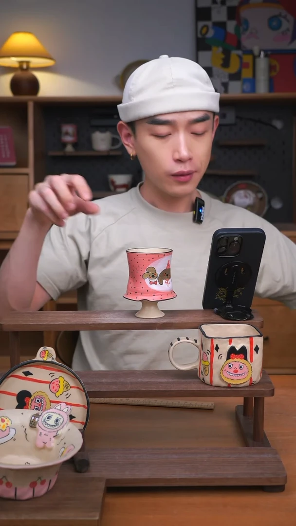 杯子景德镇可爱设计师款陶瓷