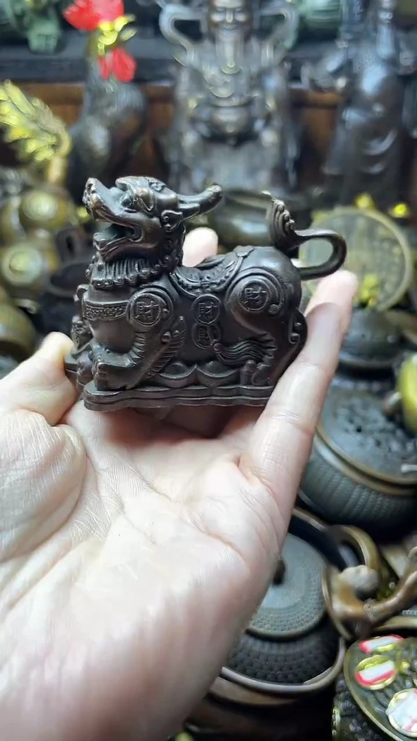 闪购链接，点击下单，有运费险，铜摆件