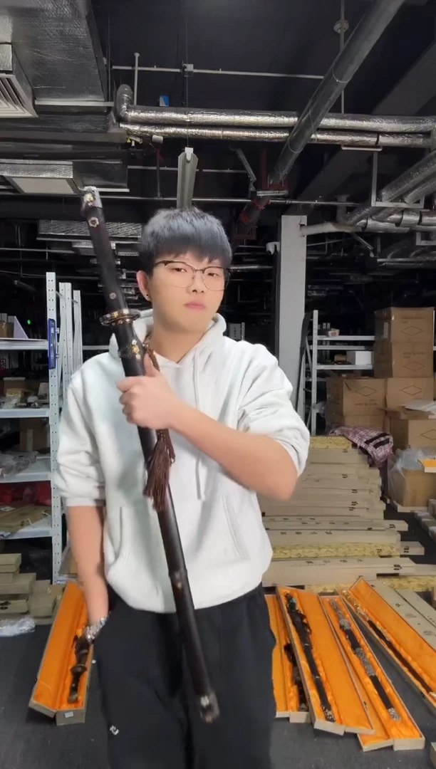 梅花唐刀 黑檀木三色