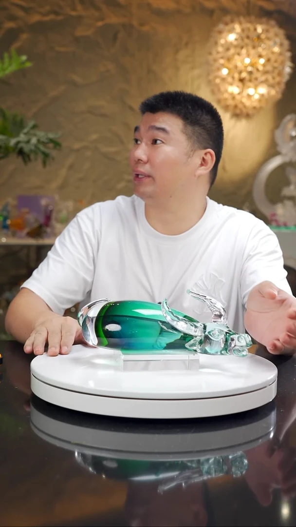福利蓝绿水牛摆件