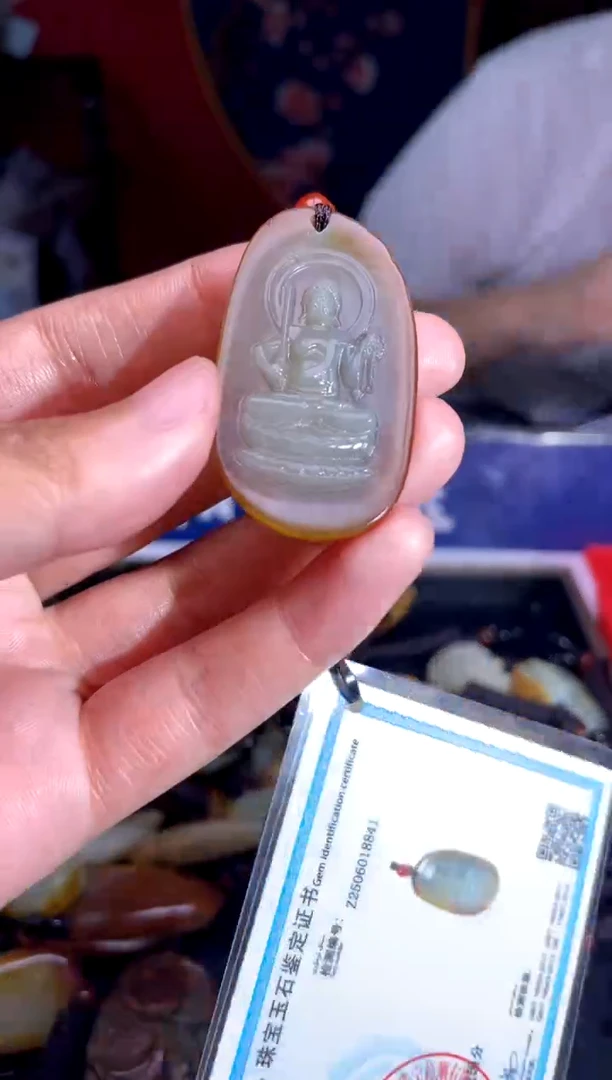 和田玉未镶嵌挂件1